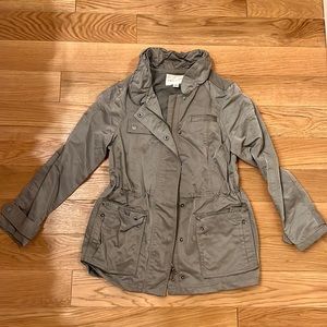 Gray Banana Republic water resistant jacket